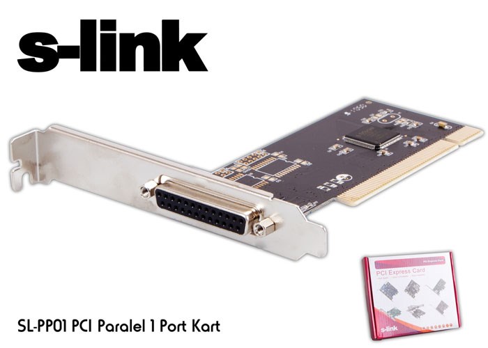 Kablolar ve Adaptörler S-link  SL-PP01 1 Port Paralel Pcı Kart Satın Al