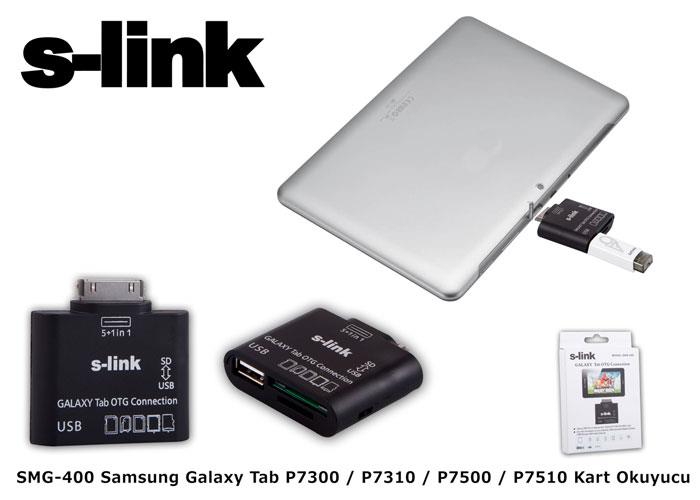 Kablolar ve Adaptörler S-link SMG-400 Samsung Galaxy Tablet Kart Okuyucu Satın Al