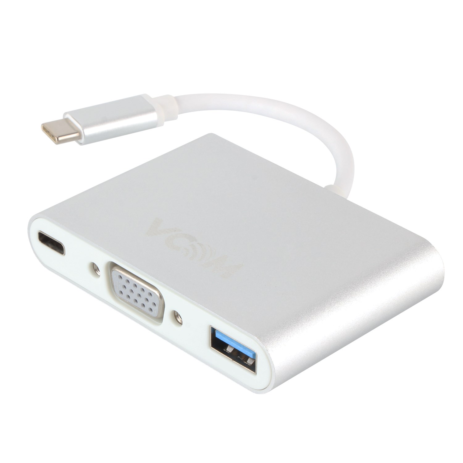 Kablolar ve Adaptörler Vcom CU426M Type-C-M To Vga-F Usb 3.0-F Type-C-F Çevirici Satın Al