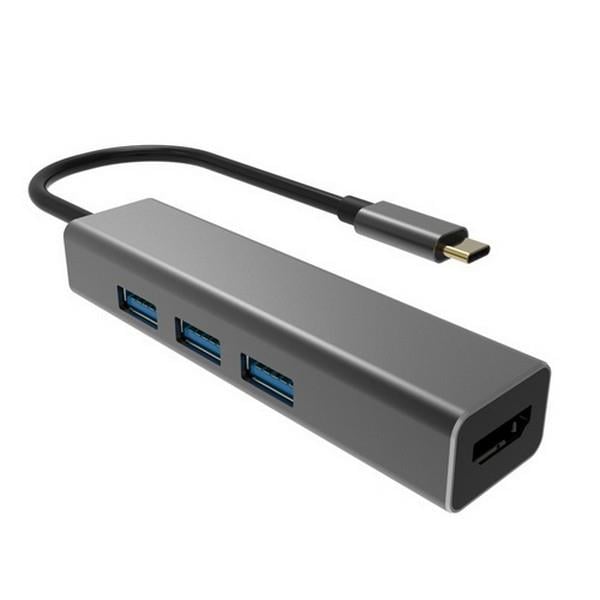Kablolar ve Adaptörler Vcom DH318 Type-C To Usb 3.0-3 Hdmi Çevirici Satın Al