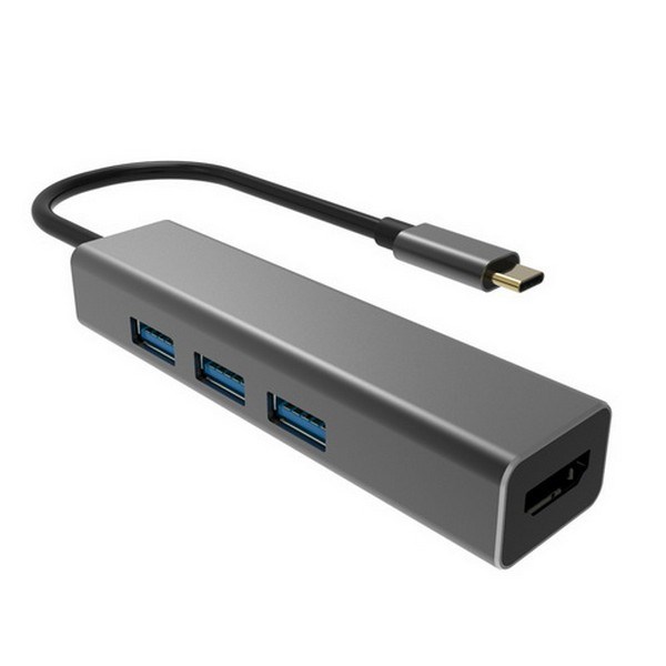 Kablolar ve Adaptörler Vcom DH318 Type-C To Usb 3.0-3 Hdmi Çevirici Satın Al