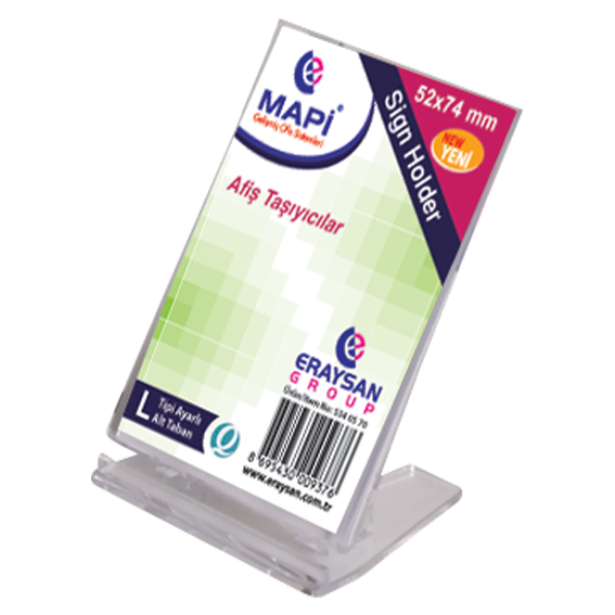 Kartvizitlikler MAPİ L TİPİ DİKEY AYARLI AFİŞ TAŞIYICI STAND (52X74) Satın Al