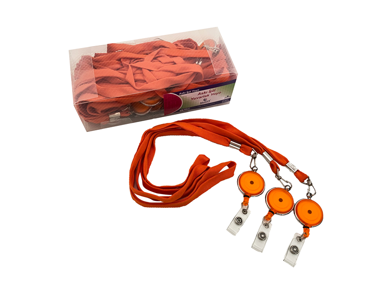 Kartvizitlikler MAPİ TURUNCU ASKI İPLİ ŞEFFAF TURUNCU ASKILI YOYO 25 Lİ Satın Al