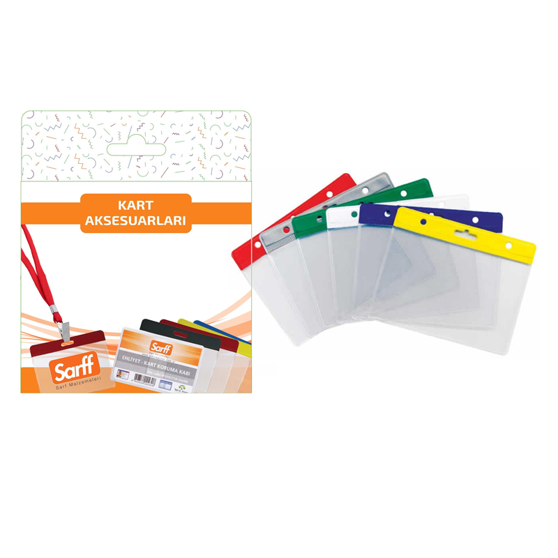 Kartvizitlikler SARFF 9.5X7.5CM KARIŞIK RENK KART POŞETİ BLİSTER - 10ADET Satın Al