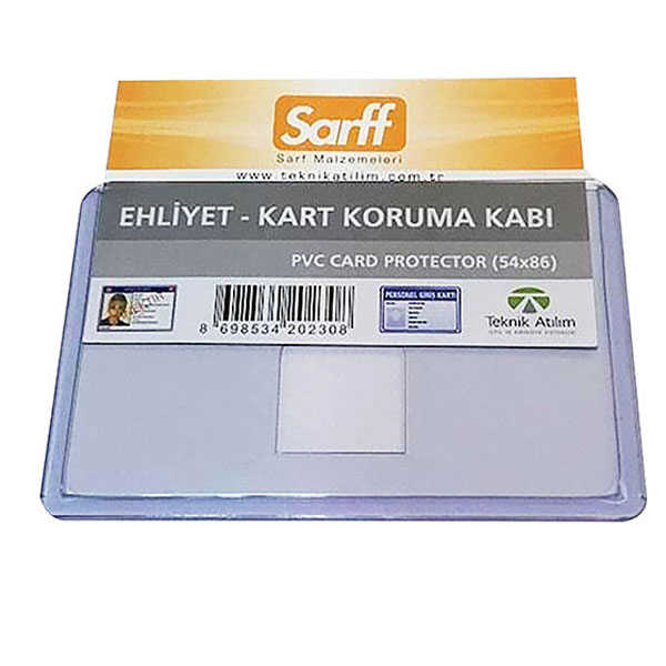 Kartvizitlikler SARFF A-031V PVC DİKEY EHLİYET KABI 85X55MM - 100ADET Satın Al