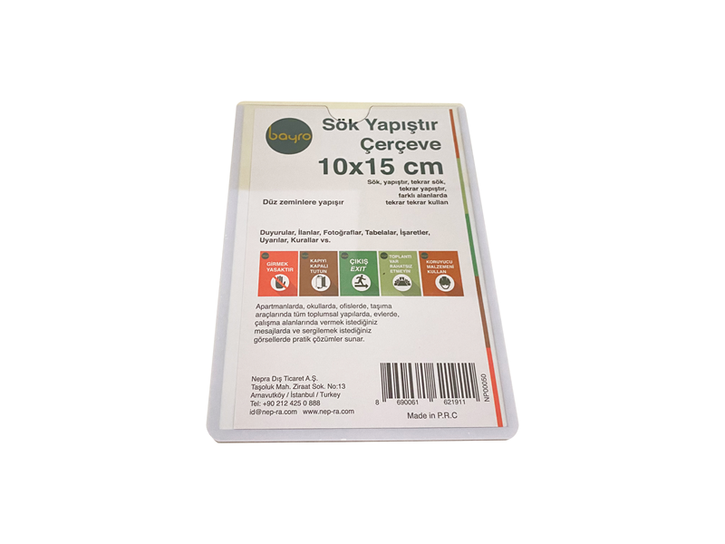 Kartvizitlikler SÖK YAPIŞTIR ÇERÇEVE (10X15) (NP00046) YATAY Satın Al