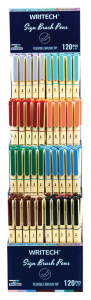Keçeli Kalemler WRITECH W-827 FIRÇA TİP 8 RENK KEÇELİ KALEM - 120'Lİ STAND Satın Al