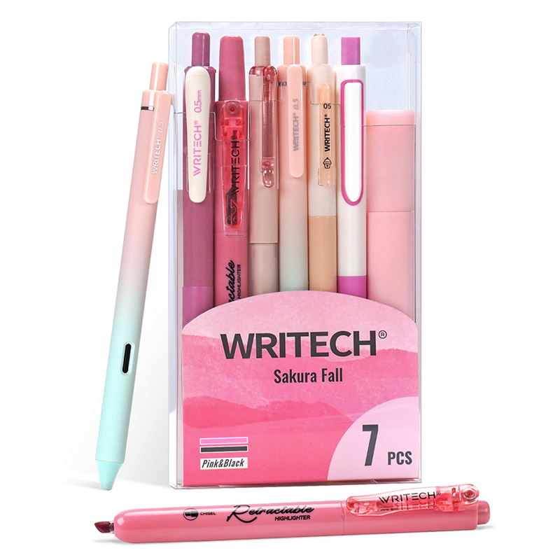 Keçeli Kalemler WRITECH W-JK04 SAKURA FALL KALEM SETİ (PEMBE) - 7'Lİ SET Satın Al