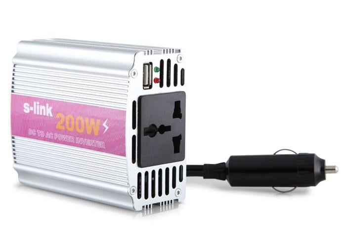 Kesintisiz Güç Kaynakları S-link SL-200W 200W Çakmaktan Power Inverter Satın Al