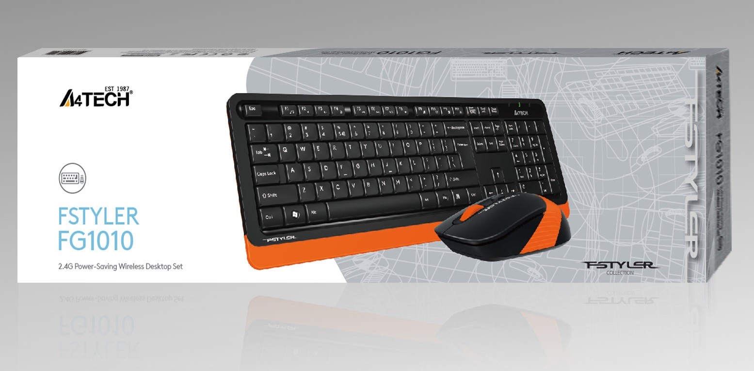 Klavyeler ve Setleri A4 Tech Fg1010 2.4G Turuncu Q Fn-Mm Klv+Optik Mouse Set Satın Al