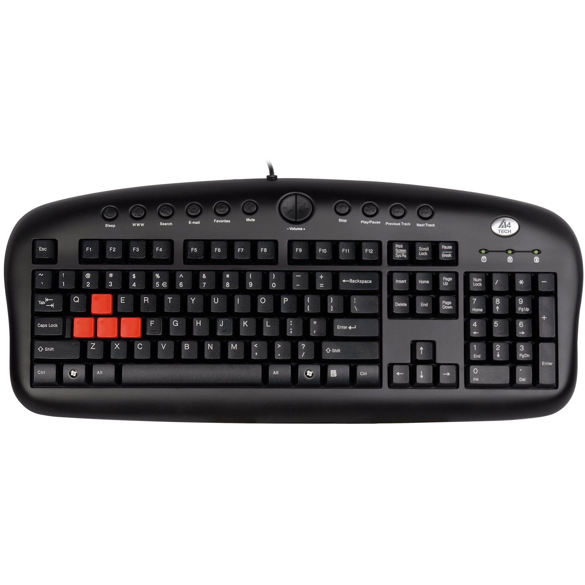 Klavyeler ve Setleri A4 TECH KB-28G SİYAH USB MULTIMEDYA GAMER KLAVYE Satın Al
