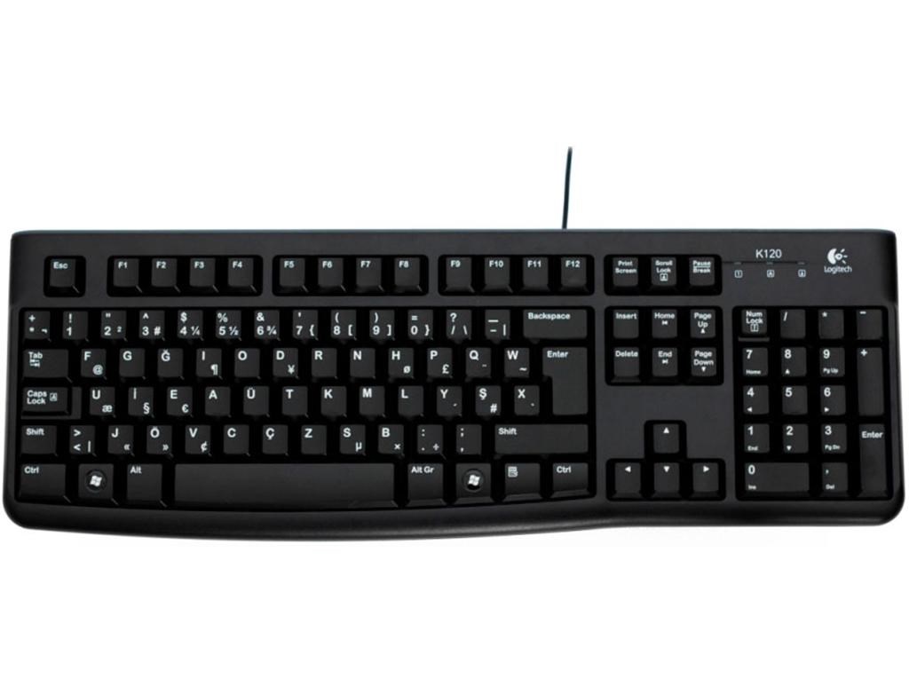 Klavyeler ve Setleri Logitech 920-004163 K120 F Usb Siyah Kablolu Klavye Satın Al