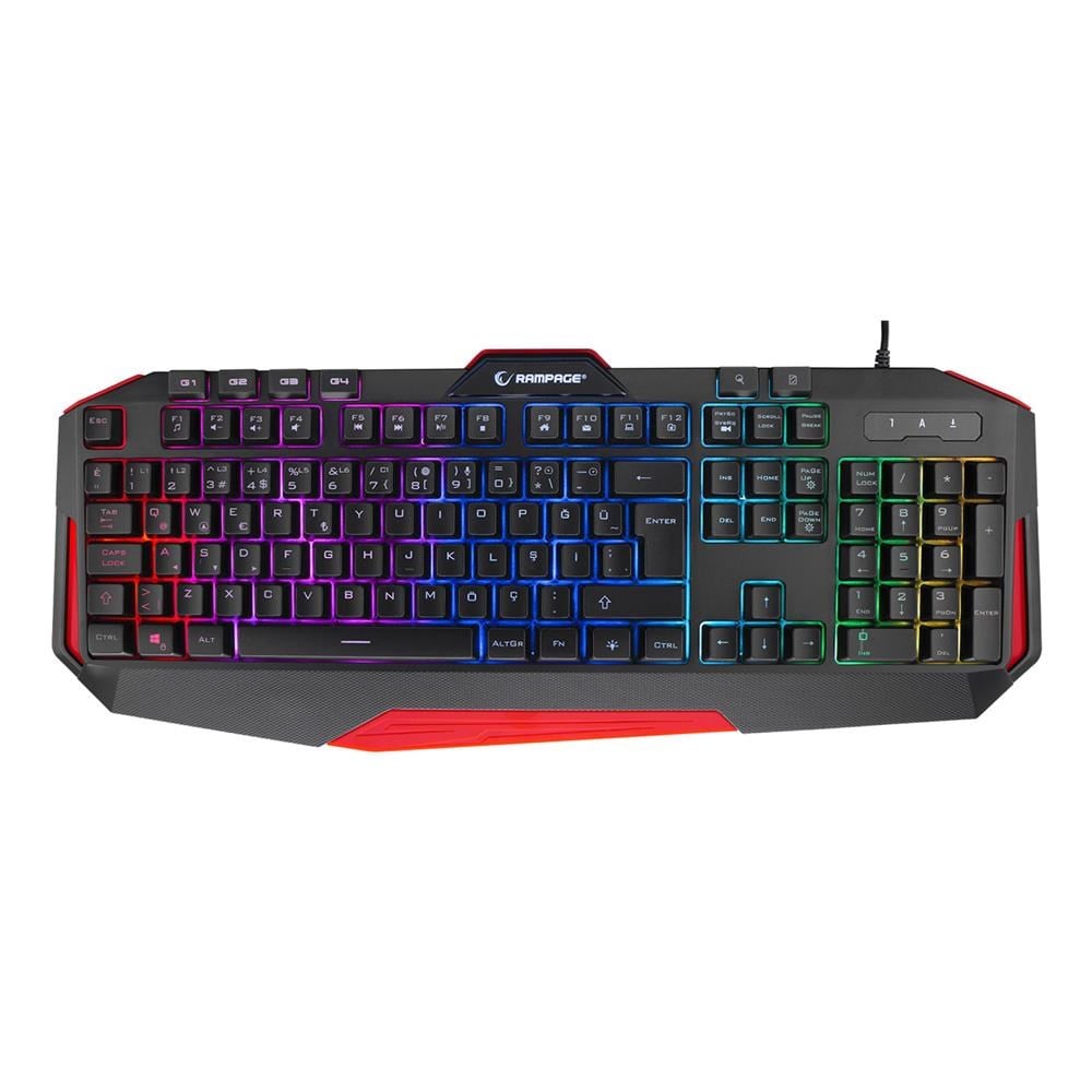 Klavyeler ve Setleri Rampage KB-RX7 ALPOR PRO Siyah USB RGB Aydınlatmalı Q Gaming Oyuncu Klavyesi Satın Al