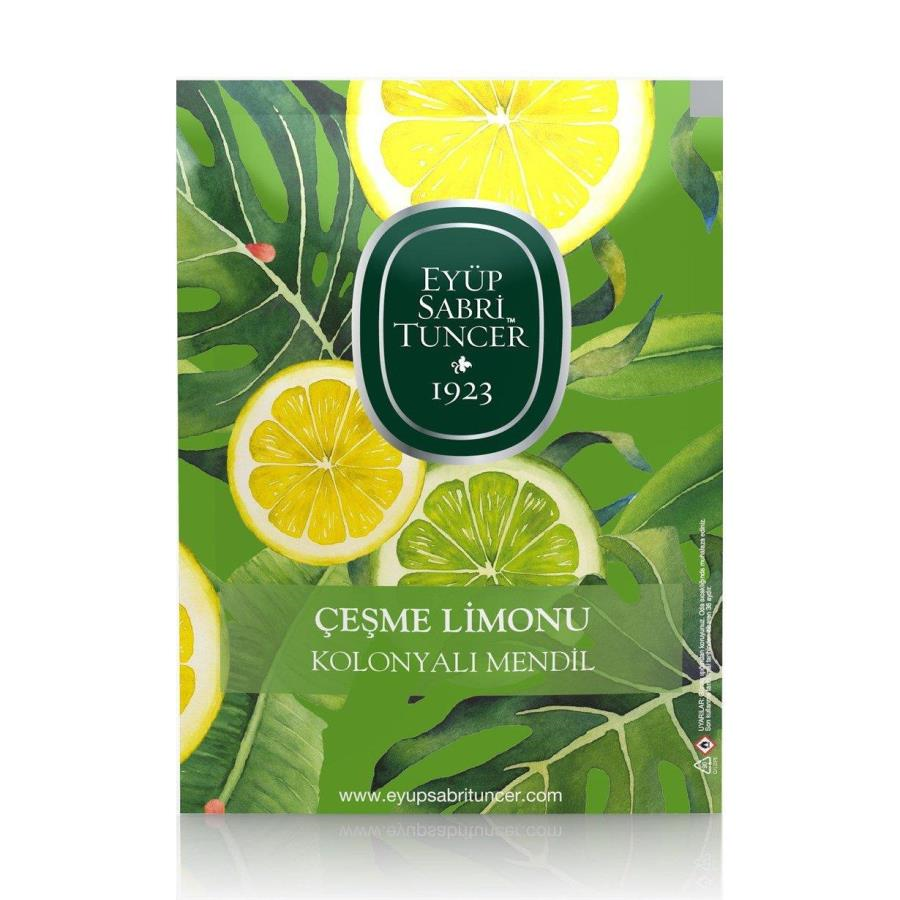 Kolonyalar Eyüp Sabri Tuncer 50li Mendil Çeşme limonu Kolonyalı  (9,3 x 12,5) Doypack Satın Al