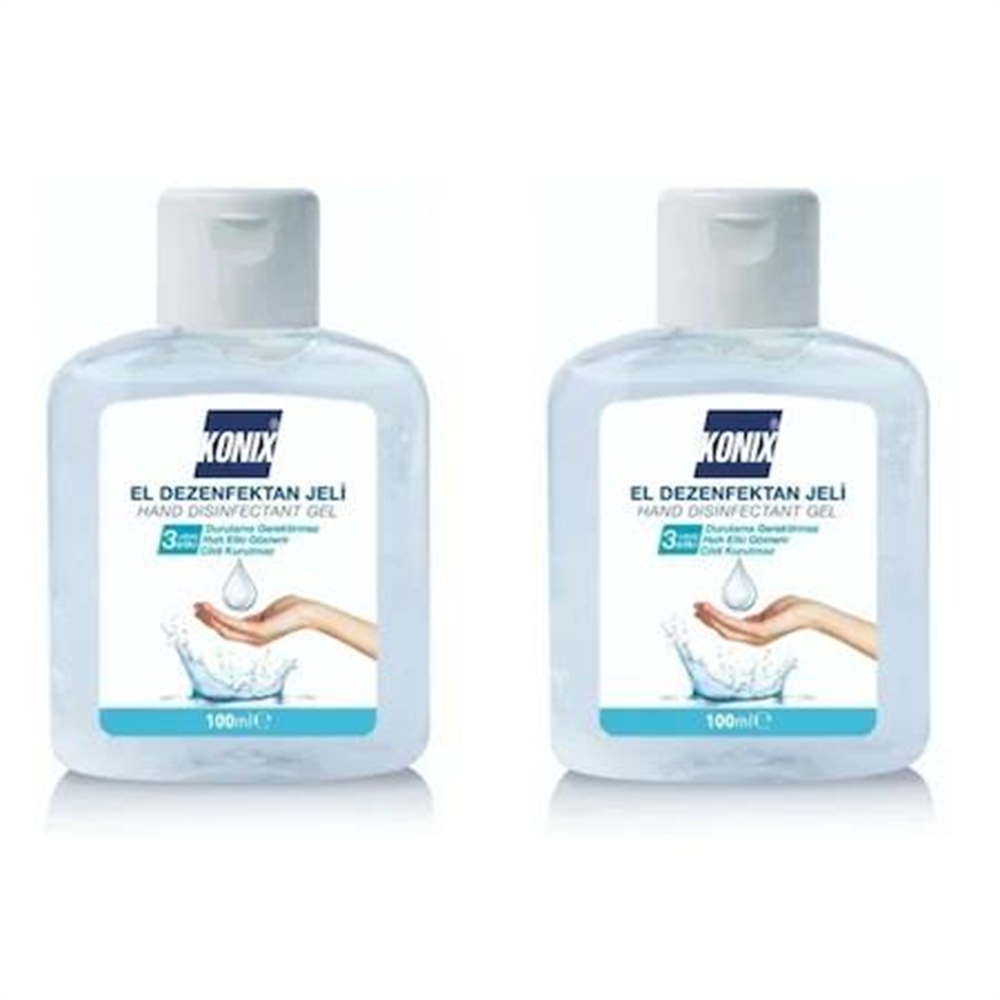 Konix Antibakteriyel Jel El Dezenfektanı 2 adet 100 ml