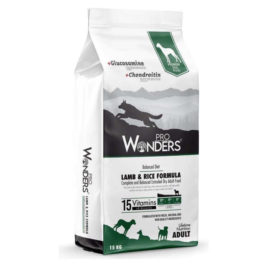 Köpek Maması Pro Wonders Kuzu Etli ve Pirinçli 15 kg Premium Köpek Maması Satın Al