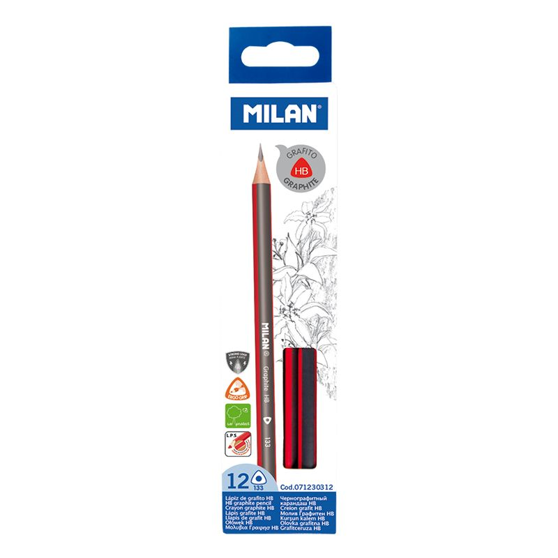 Kurşun Kalemler MILAN 071230312 GRAPHITE HB 133 KURŞUN KALEM - 12ADET Satın Al