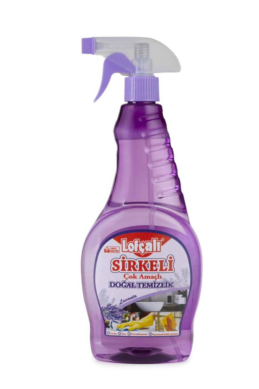 Lofçalı Sirkeli Lavanta 750 Ml Yüzey Temizleyici Kolide 18 Adet