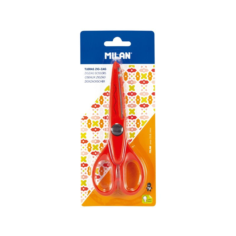 Makas ve Maket Bıçakları MILAN 14930901 ZIGZAG KESİMLİ ÇOCUK MAKASI Satın Al