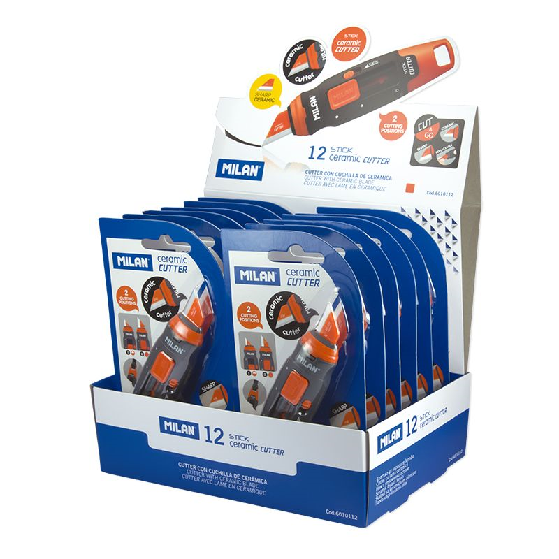 Makas ve Maket Bıçakları MILAN 6010112 SERAMİK KESİCİ MAKET BIÇAĞI - 12 Lİ Satın Al