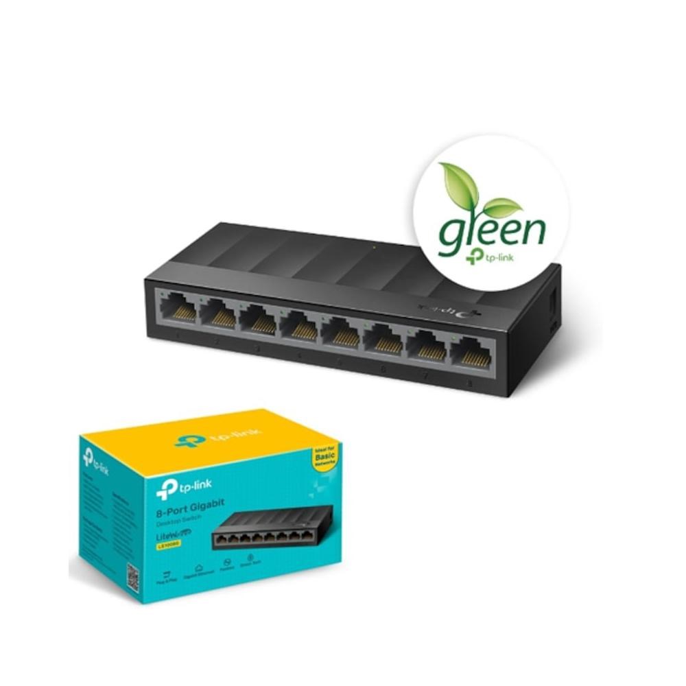 Menzil Arttırıcı Tp-Link LS1008G 8 Port 10-100-1000 Mbps Switch Plastik Kasa Satın Al