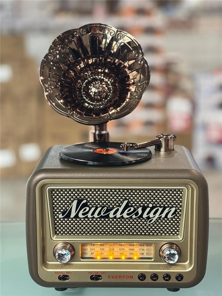 Mikrofon, Kulaklık ve Hoparlör Everton Rt-609  Bluetooth Fm-Usb-Tf-Aux  Şarjlı Nostaljik Radyo Satın Al