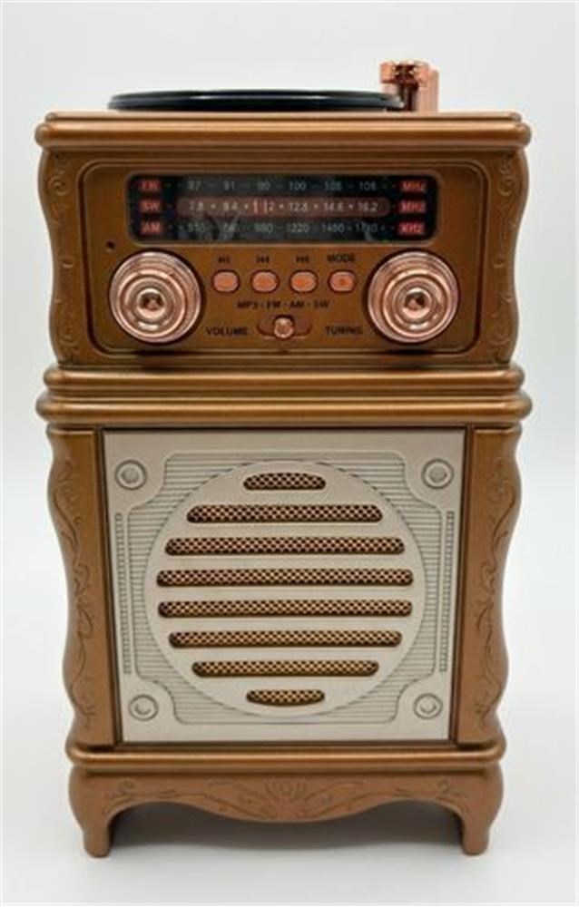 Mikrofon, Kulaklık ve Hoparlör Everton Rt-381  Bluetooth Fm-Usb-Tf-Aux Şarjlı Nostaljik Radyo Satın Al