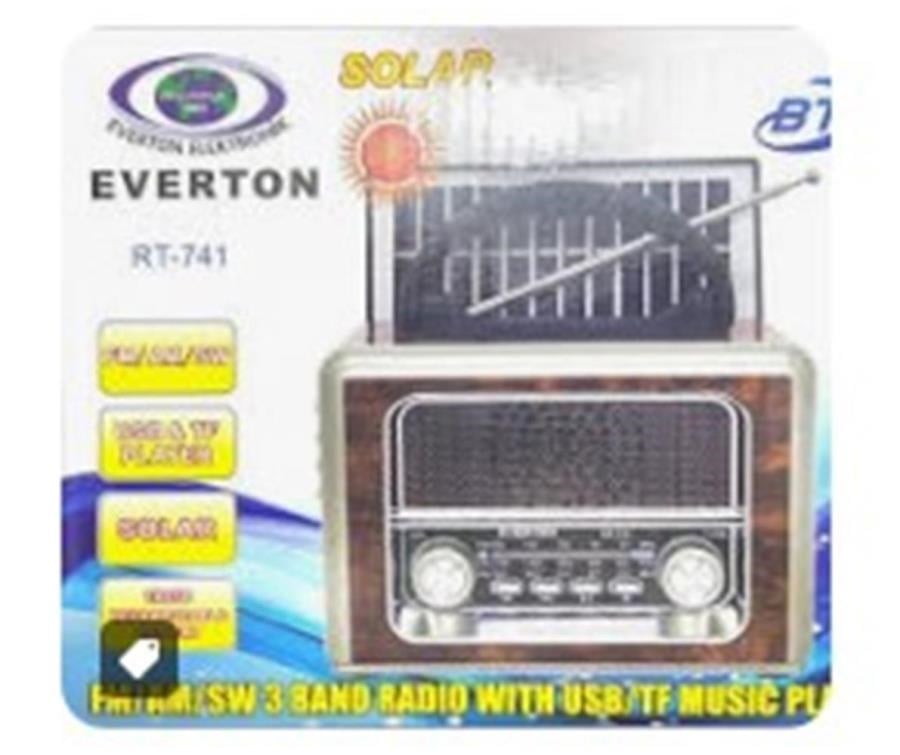Mikrofon, Kulaklık ve Hoparlör Everton Rt-741 Bluetooth -Fm-Am-Sw-Usb-Tf Card-Aux Nostaljik Radyo (Alev ışık Görselli ) Satın Al