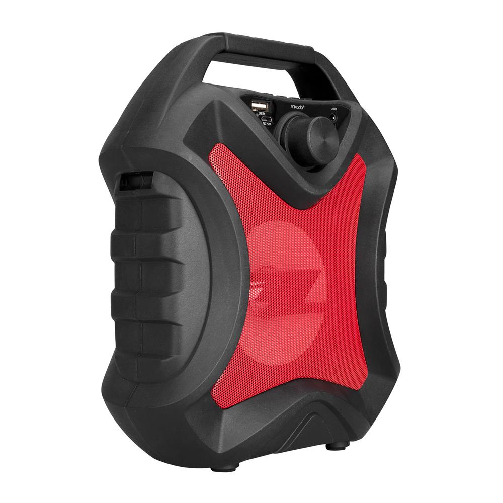 Mikrofon, Kulaklık ve Hoparlör Mikado MD-5BT X-Life 5W 1200mAh Siyah-Kırmızı USB-SD Cart-Bluetooth Kablosuz MP3 Oynatıcı Hoparlör Satın Al