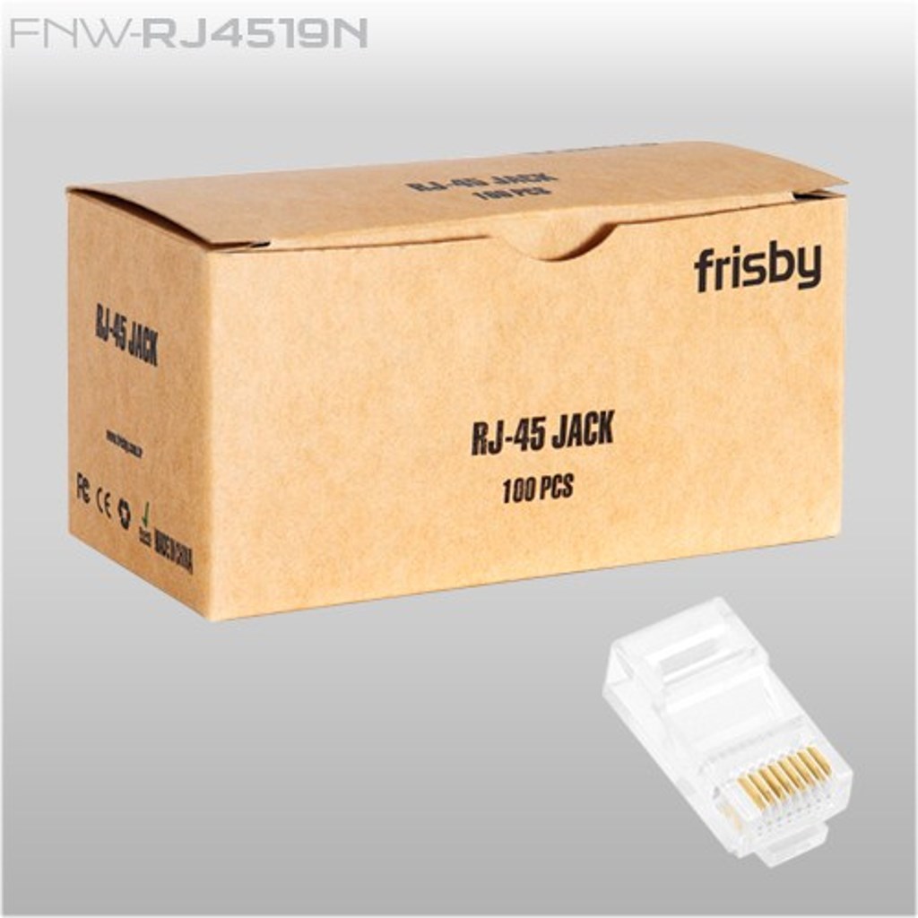 Modem ve Network Ürünleri Frisby FNW-RJ4519N cat5 100lü rj45 Konnektör Satın Al