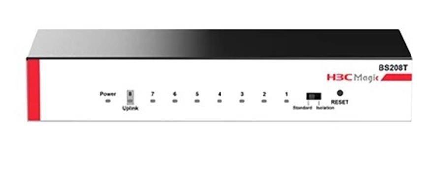Modem ve Network Ürünleri H3C Magic BS208T 8 Port 10-100-1000 Mbps Metal Kasa Swich Satın Al