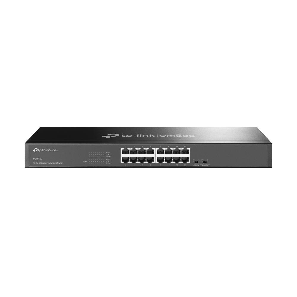 Modem ve Network Ürünleri Omada Tp-Link DS1016G 16 Port 10-100-1000 Mbps Switch Çelik Kasa Rack Mount Satın Al
