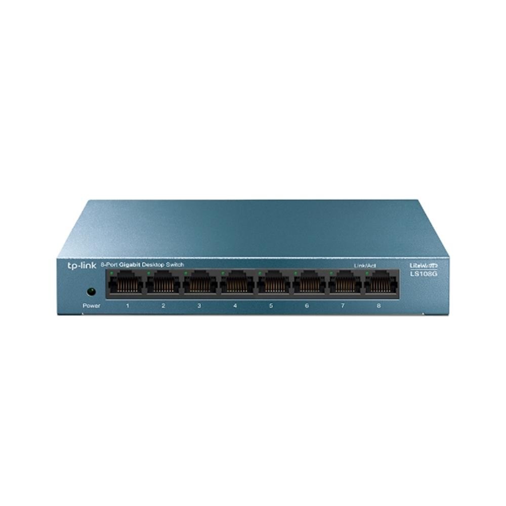 Modem ve Network Ürünleri Tp-Link LS108G 8 Port 10-100-1000 Mbps Switch Metal Kasa Satın Al