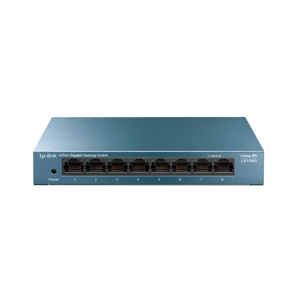 Modem ve Network Ürünleri Tp-Link LS108G 8 Port 10-100-1000 Mbps Switch Metal Kasa Satın Al
