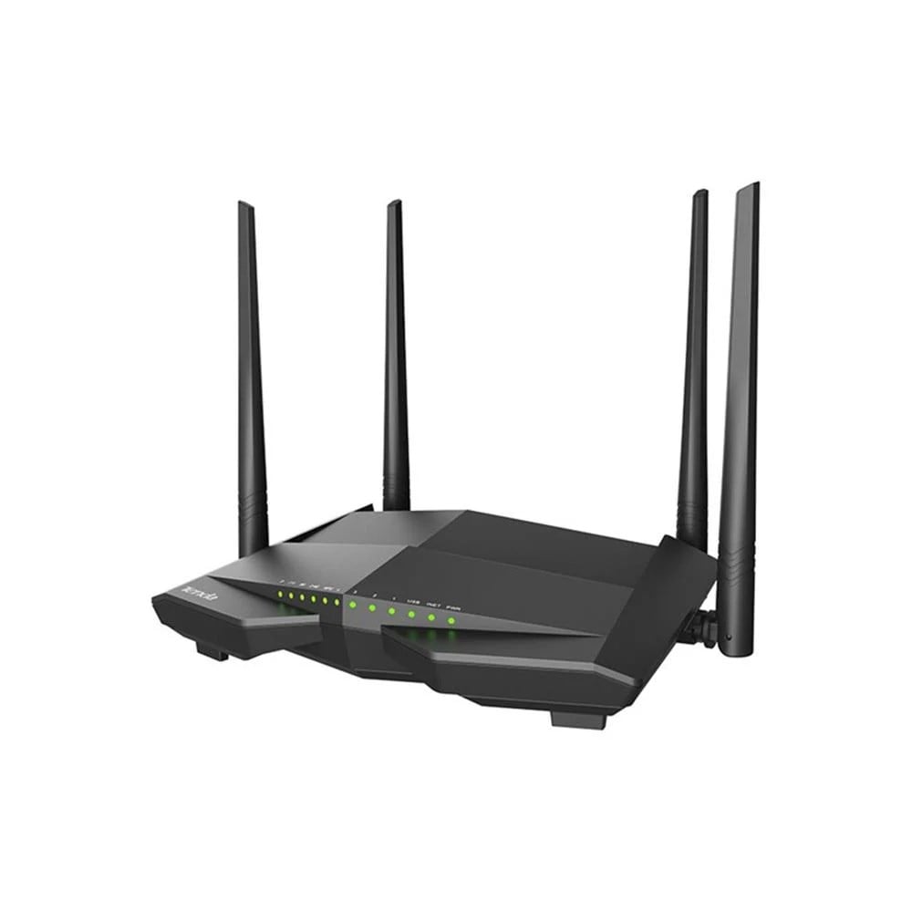 Modemler Tenda V12 867 Mbps 4 Port ADSL2+-VDSL Kablosuz Fiber Modem 4 Anten Satın Al