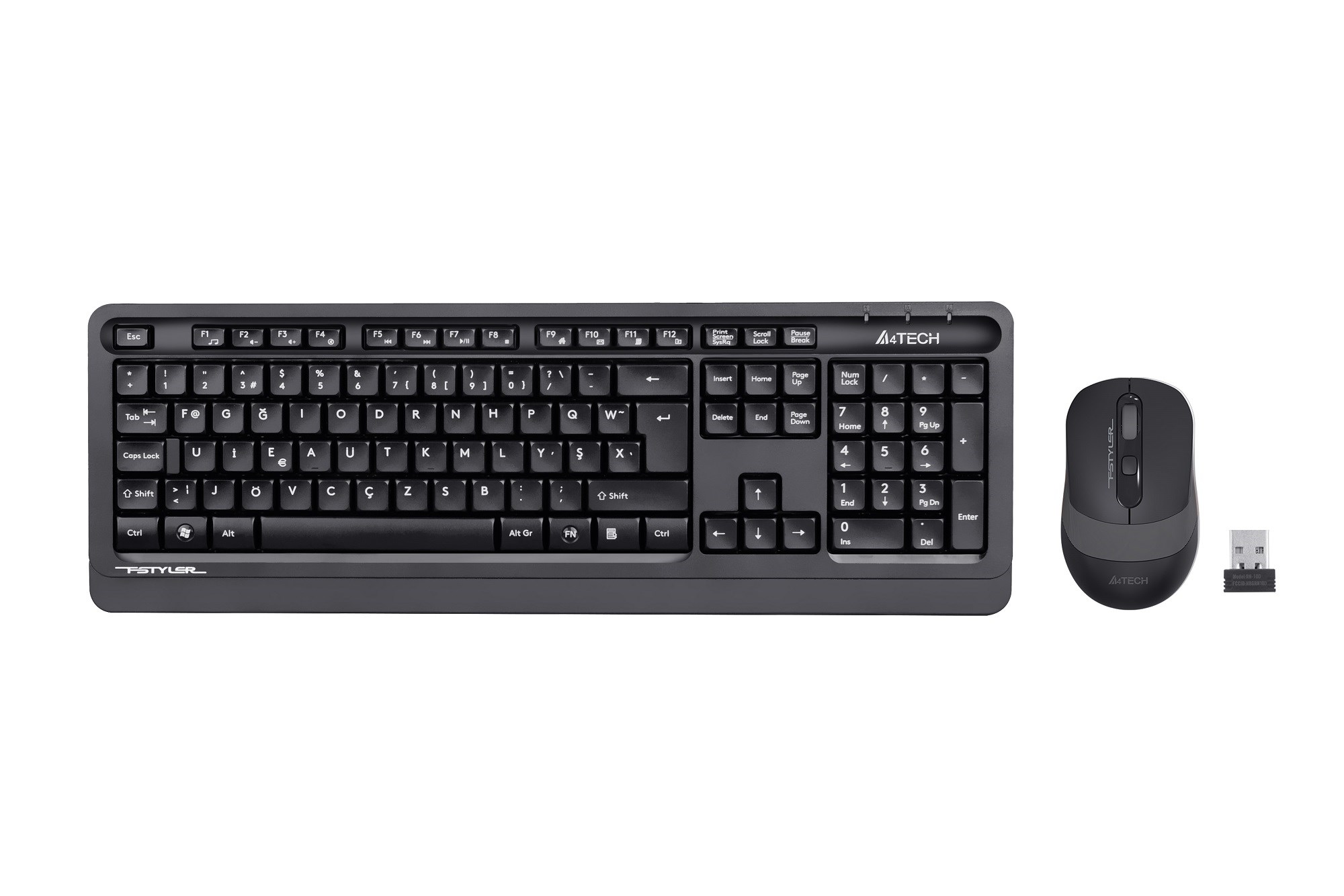 Mouse A4 Tech Fg1010F 2.4G Gri F Klavye Fn-Mm Klv+Optik Mouse Kablosuz Set Satın Al