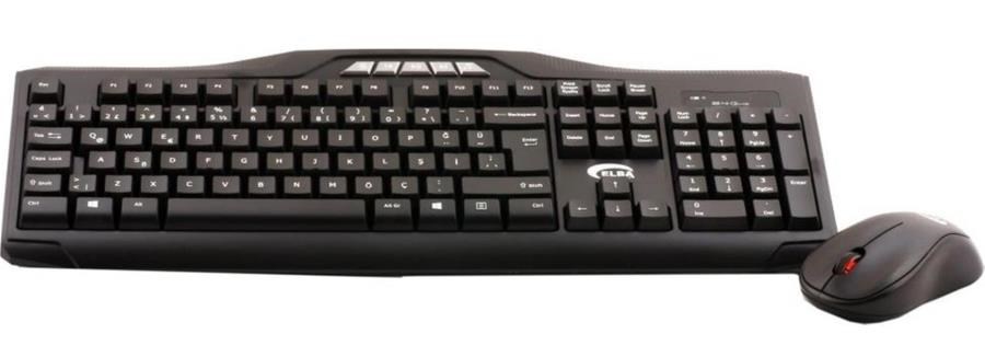 Mouse Elba Ec-266 Q Usb Siyah Kablosuz Klavye Mouse Set Multimedya tuşları mevcuttur Satın Al