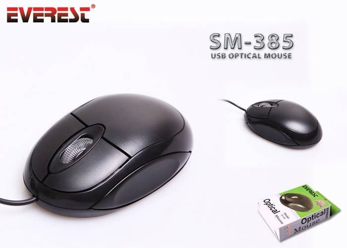 Mouse Everest SM-385 Siyah Usb Kablolu Optik 800 Dpı 3 Buton Mouse Satın Al