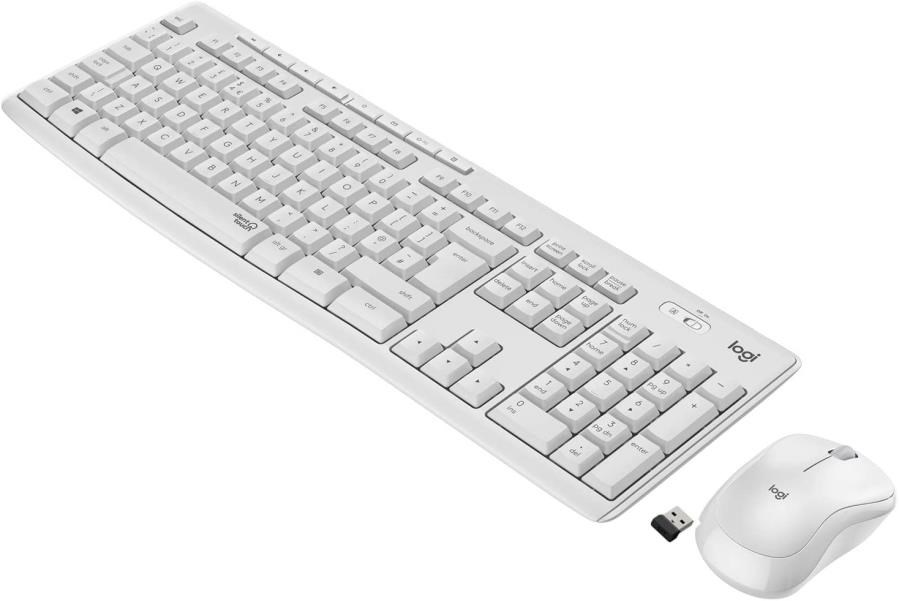 Mouse Logitech 920-010089 MK295 Kablosuz Beyaz Klavye Mouse Set Satın Al