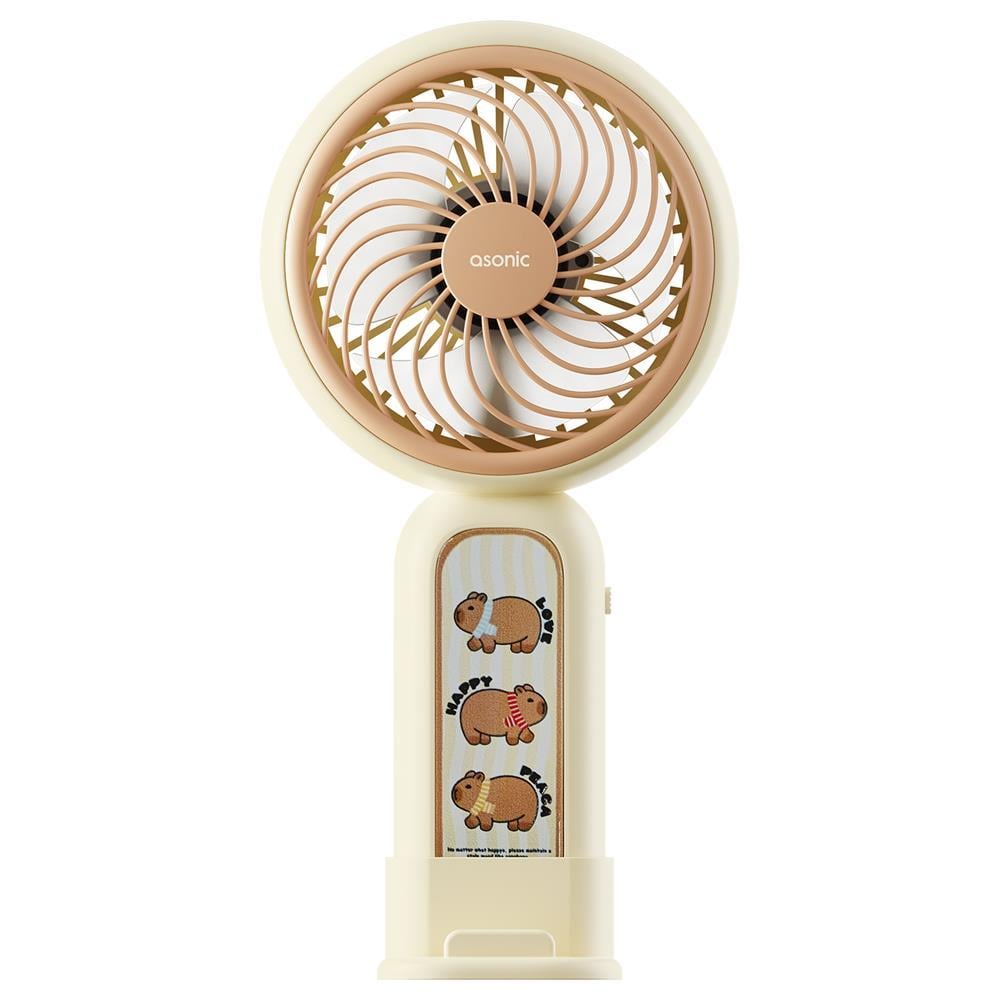 Notebook Soğutucular Asonic AFN20 Krem 250mAh Dahili Pil Elde Taşınabilir Masaüstü Usb Fan Şarjlı Type-c Şarj Satın Al