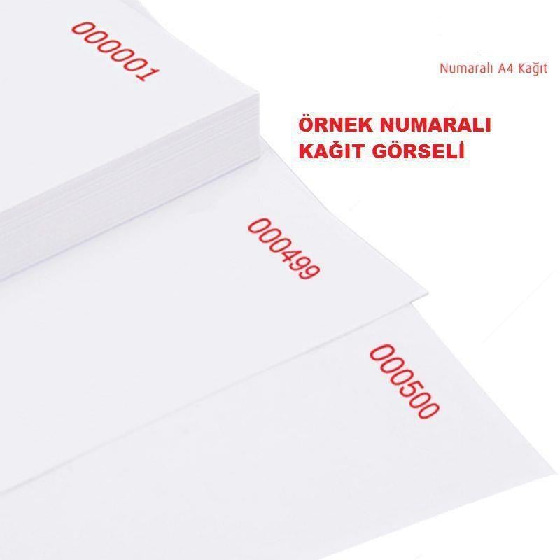 Numaralı Kağıt Numaralı Dikey A4 Kağıt 80Gr 1'den 150' ye Numaralı Satın Al