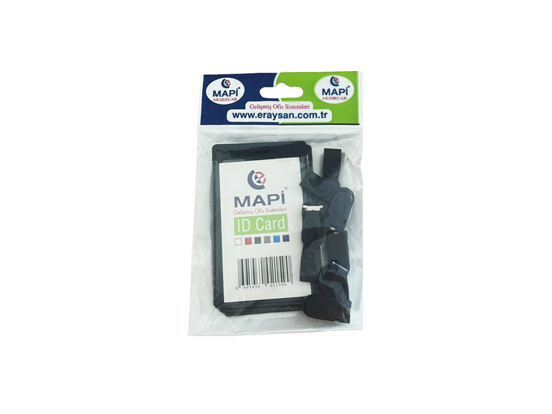 Ofis Aksesuarları MAPİ PP KLİPSLİ DİKEY KART POŞETİ 5 Lİ BLİSTERLI Satın Al