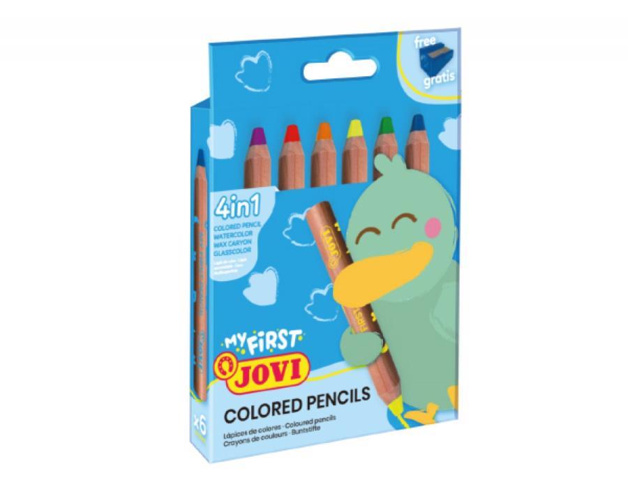 Okul Kırtasiye JOVI 731/6 MY FIRST 4in1 BABY KURU BOYA KALEMİ - 6RENK Satın Al