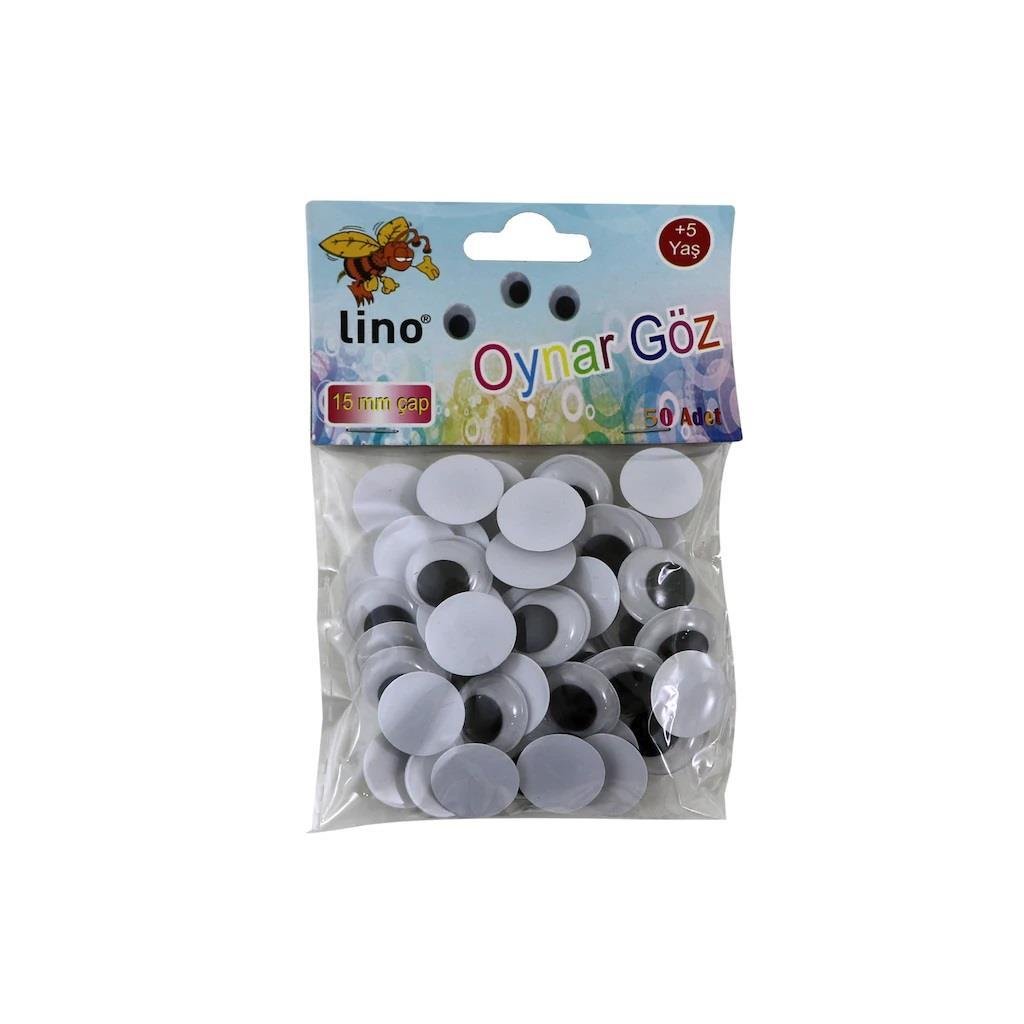 Okul Kırtasiye Lino Rbz-016A Oynar Göz 15 mm 50'li Paket Satın Al