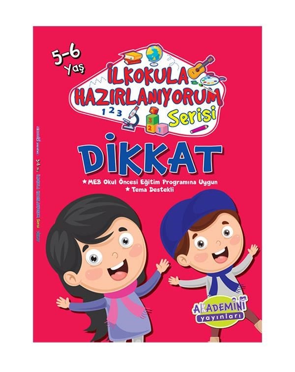 Okul Öncesi Eğitim Kitapları İlkokula Hazırlanıyorum Serisi Okul Öncesi Eğitim Kitabı Dikkat Satın Al