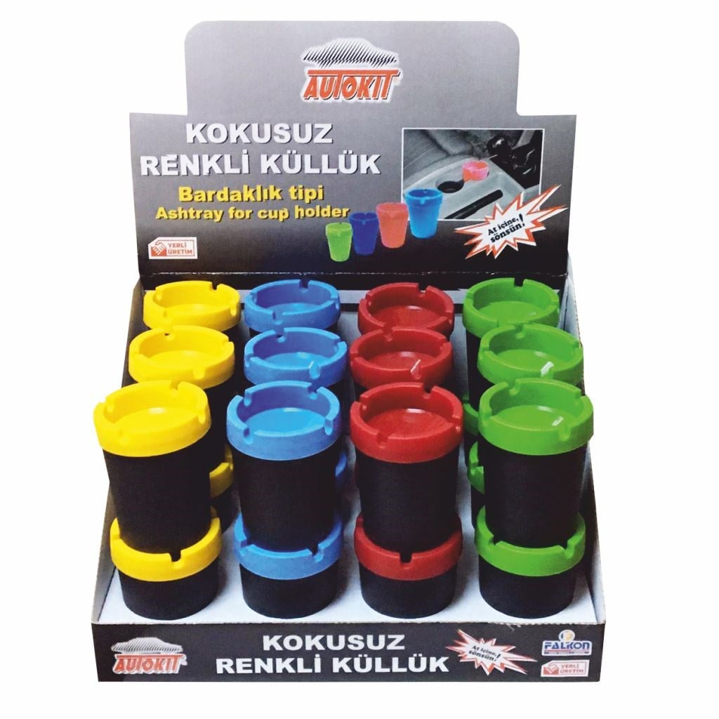 Oto Aksesuarları Autokit Kokusuz Renkli Küllük Satın Al