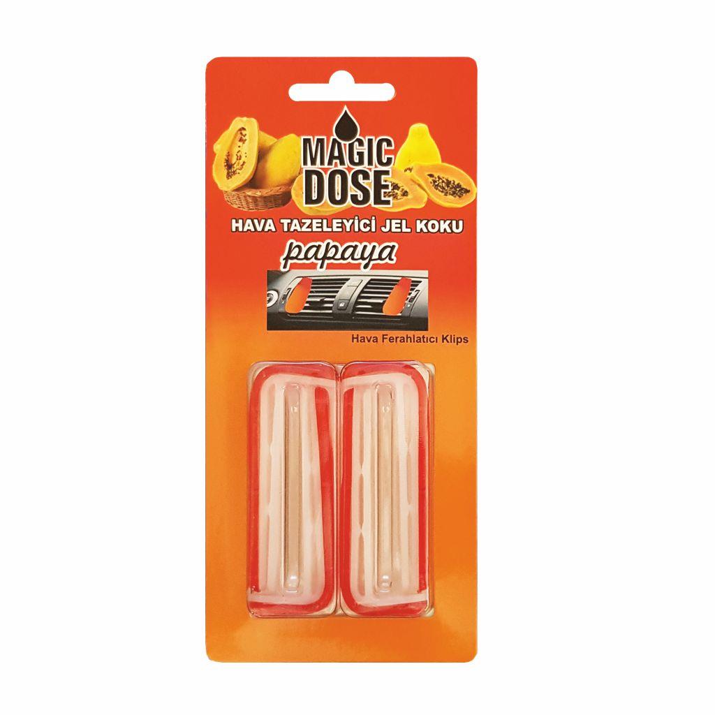 Oto Aksesuarları Magic Dose Hava Tazeleyici Jel Koku Papaya Satın Al