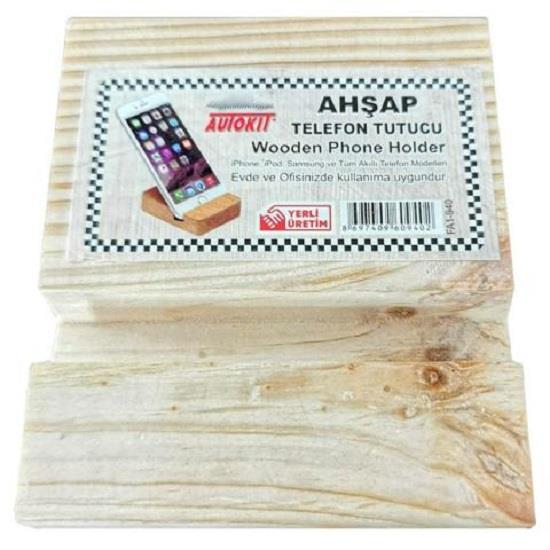 Oto Bakım Ürünleri Autokit Ahşap Telefon Tutucu Satın Al