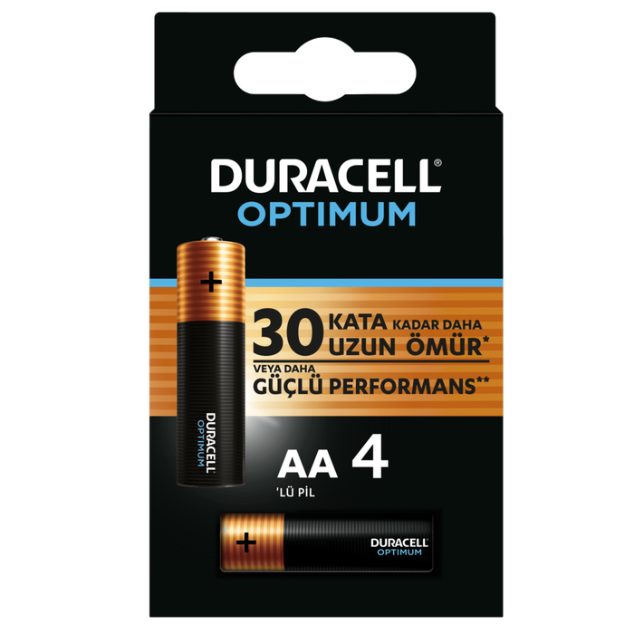 Piller DURACELL OPTIMUM AA KALEM PİL 4LÜ Satın Al
