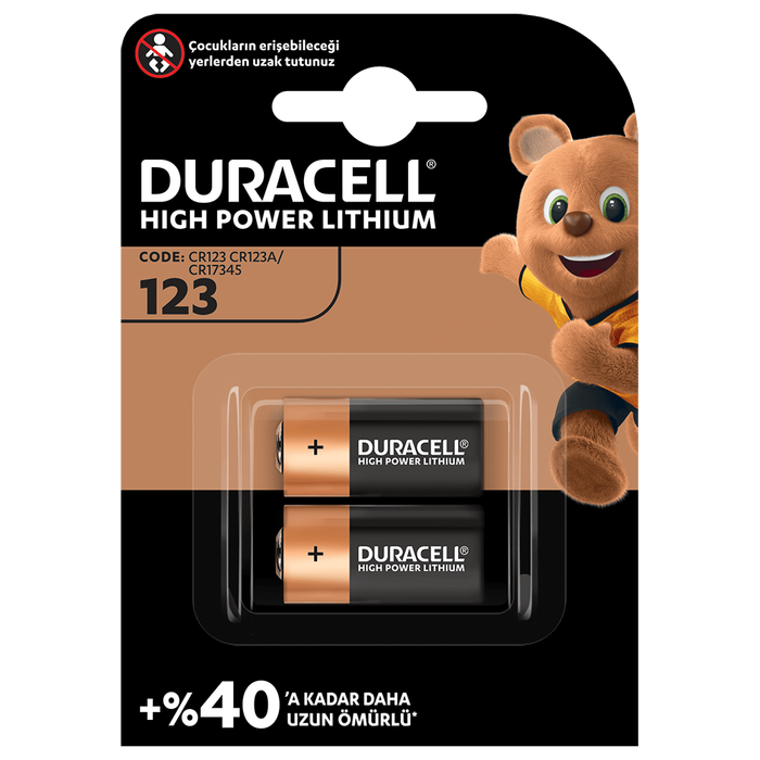 Piller DURACELL ULTRA LİTYUM CR123A 2Lİ Satın Al